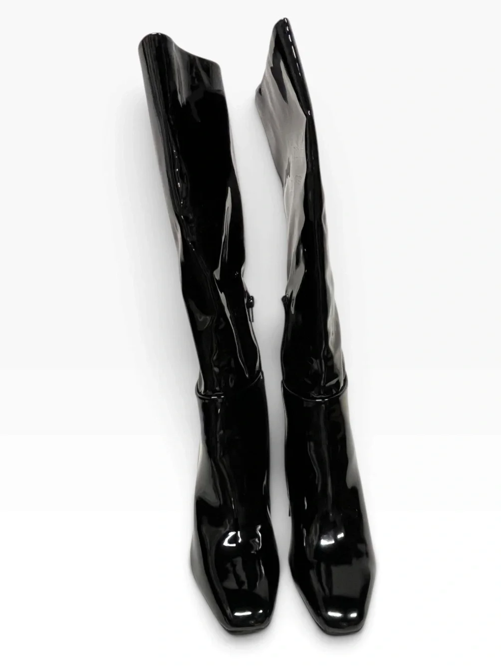Steve Madden | Ambrose Black Patent knee high boots glossy finish 7.5